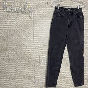 Urban Outfitters BDG Dark Gray 100 % Cotton High Rise Mom Jeans  Size 25